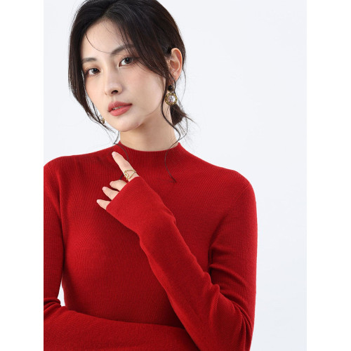 IULV●無壓感毛衣 無縫一體成型美利奴羊毛衫 18針精紡超細打底衫