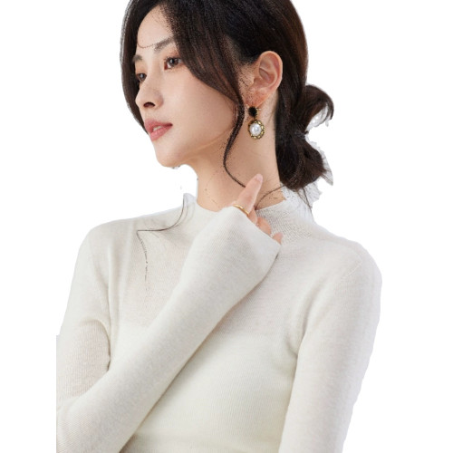 IULV●無壓感毛衣 無縫一體成型美利奴羊毛衫 18針精紡超細打底衫