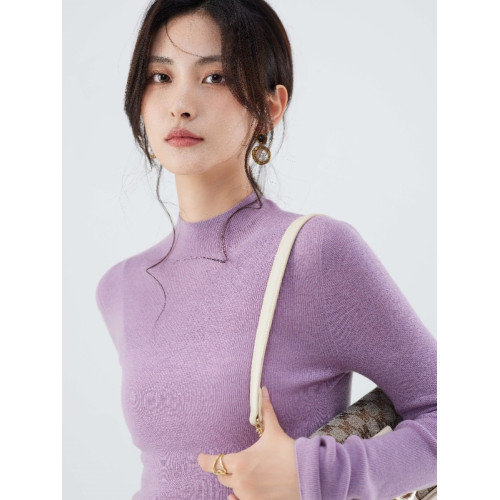 IULV●無壓感毛衣 無縫一體成型美利奴羊毛衫 18針精紡超細打底衫