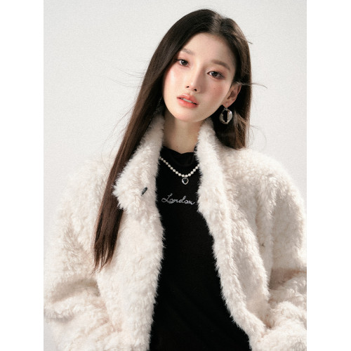 LAFREEDOM 高領簡約閃鑽字母針織打底衫簡約時尚百搭修身顯瘦毛衣