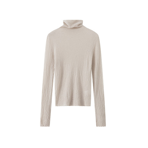 妙演心空妙演心空羊毛堆領均碼柔軟親膚百搭打底衫