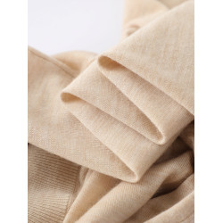 德國敭子紗精紡100%純羊毛衫女士寬松休閒時尚圓領薄款打底衫上衣