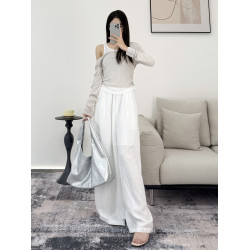 VK春款天絲羊毛彈力款假兩件針織衫女可外穿薄款毛衣打底衫M3611