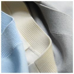 90支chao細 桑蠶絲涼感女短袖夏季針織衫薄上衣打底衫套頭圓領T恤