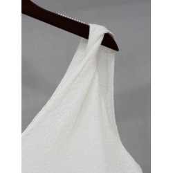 SHEJIA ED棉麻扭結針織吊帶背心針織衫24夏款白色打底衫毛織上衣