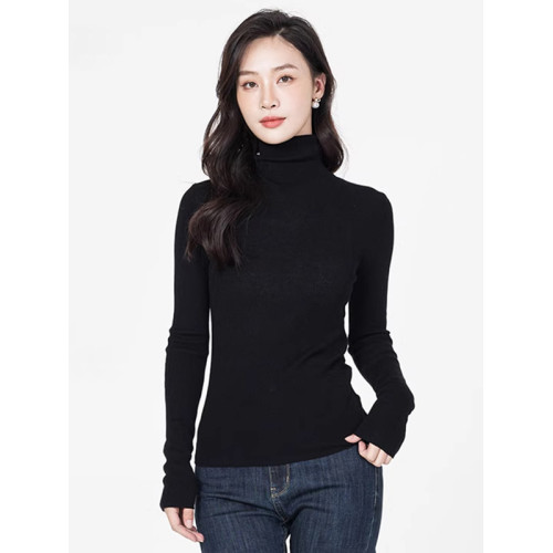 麥系列春秋簡約時尚修身顯瘦別致減齡打底衫高領針織衫WX961486