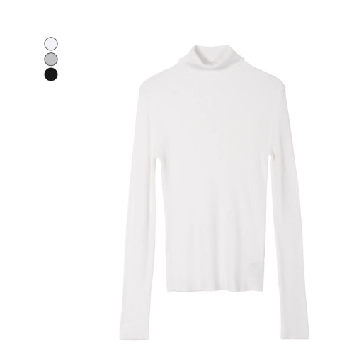 麥系列春秋簡約時尚修身顯瘦別致減齡打底衫高領針織衫WX961486