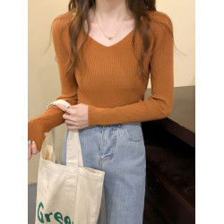 2025新款低領毛衣內搭打底衫女高級感開春韓系穿搭針織衫修身上衣