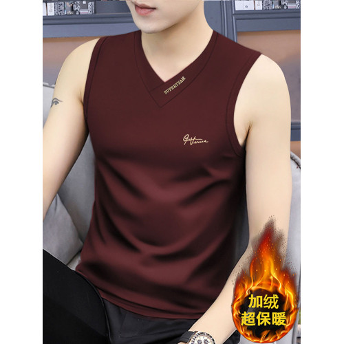 男款潮流莫代爾背心春夏修身運動跨欄外穿無袖T恤V領打底汗衫潮牌