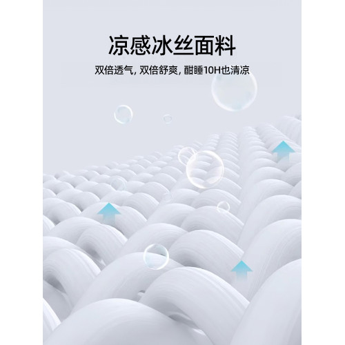 婧麒2024新款乳膠涼蓆天然夏天冰絲a類嬰兒級可用床笠款可水洗蓆A