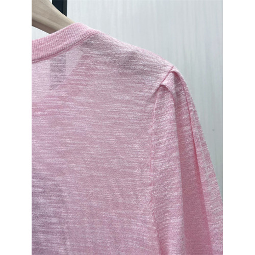 良月●2025春季新品 短袖針織衫女寬松薄款提花打底衫上衣1135