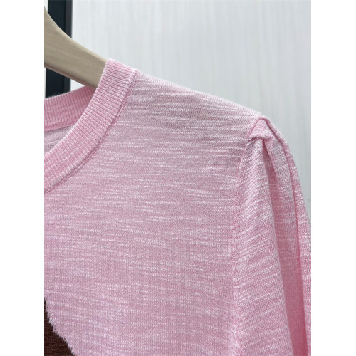 良月●2025春季新品 短袖針織衫女寬松薄款提花打底衫上衣1135