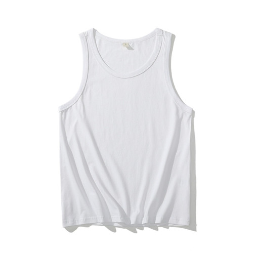 純棉背心男士夏季薄款跨欄坎肩打底汗衫運動健身大碼無袖t恤