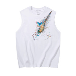 潮牌美式背心男士無袖t恤2025新款夏季純棉運動休閒坎肩上衣男款