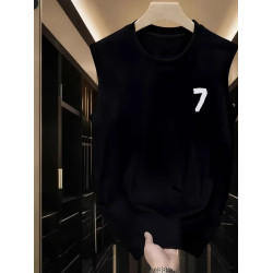 倉石一樹潮牌數字7美式休閒背心男士夏季寬松純棉健身男生無袖T恤