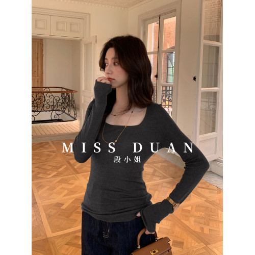 買三免二秋冬爆款內搭精紡100全羊毛顯瘦無縫一體打底衫針織衫女