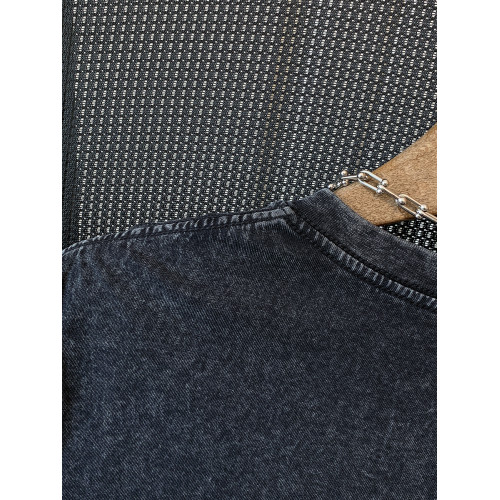 JIAF夏季休閒百搭寬松無袖背心做舊純棉T恤痞帥氣青少年運動上衣