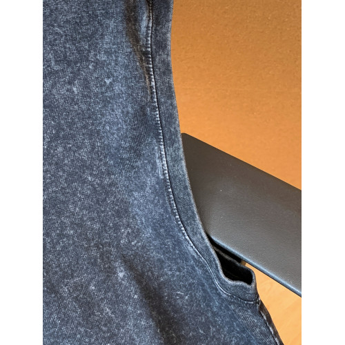 JIAF夏季休閒百搭寬松無袖背心做舊純棉T恤痞帥氣青少年運動上衣