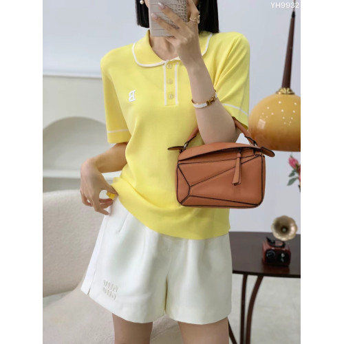 O歐洲站2025春夏新款翻領針織衫女修身顯瘦洋氣百搭打底衫上衣