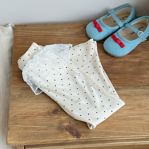 童裝嬰兒裝親子裝褲子HS62068蕾絲印花打底褲