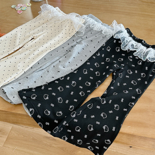 童裝嬰兒裝親子裝褲子HS62068蕾絲印花打底褲