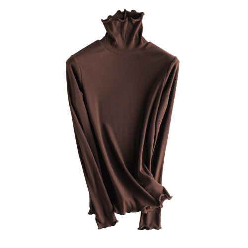 超好穿 桑蠶絲自髮熱加絨打底衫秋冬新款 修身純色百搭顯瘦