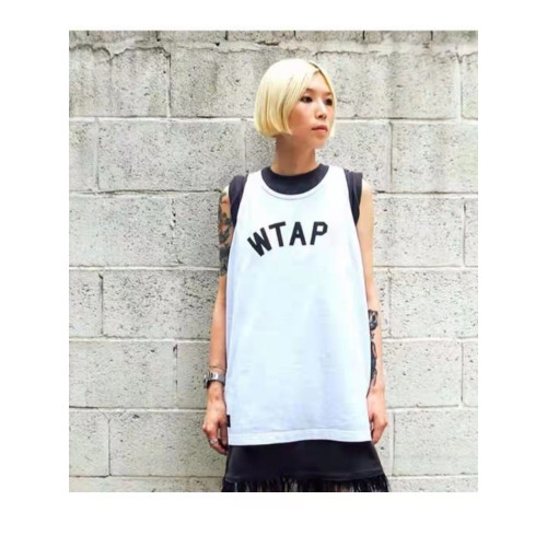22SS WTAPS夏季日系餘文樂寬松休閒印花打底背心健身運動汗衫