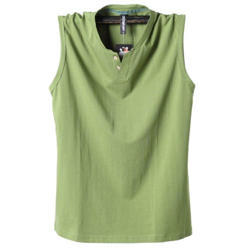 夏季新款純色加肥大碼汗衫胖子跨欄背心寬松休閒男裝肥佬無袖t恤