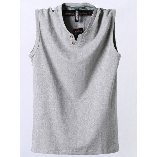 夏季新款純色加肥大碼汗衫胖子跨欄背心寬松休閒男裝肥佬無袖t恤