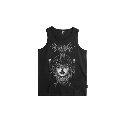 雙頭燕EKHLAS紋身師ARCS阿克斯刺青暗黑搖滾哥特龐克祭司街舞背心