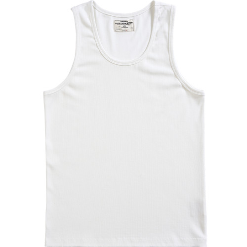 美式280g純棉重磅白色背心男夏季坎肩打底運動健身純色無袖t袖t恤