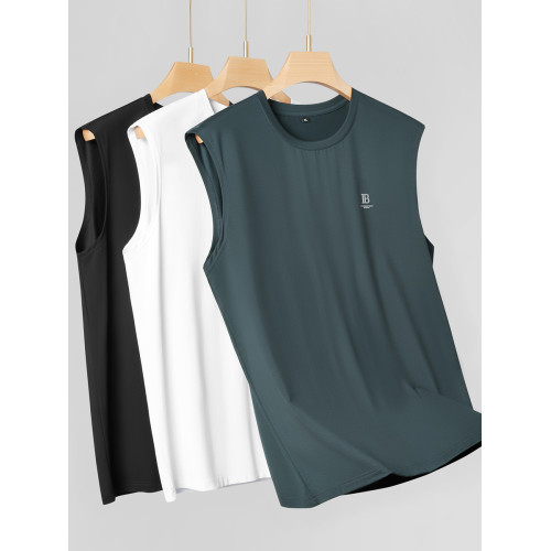 加肥加大碼歐版肥佬寬松莫代爾背心男士胖子運動無袖t恤坎肩汗衫T