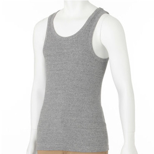 2件裝 日式無印品質男士純棉汗背心細羅紋無側縫運動背心無袖打底