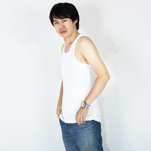 2件裝佐丹奴背心打底衫 汗衫男裝純棉純色修身 百搭U領男士背心