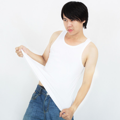 2件裝佐丹奴背心打底衫 汗衫男裝純棉純色修身 百搭U領男士背心