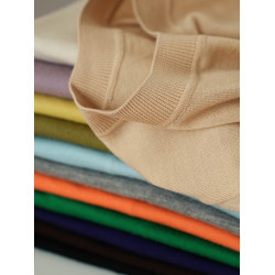 福利款 無補 女士全羊毛針織衫 圓領五分袖打底衫 中袖 春秋款