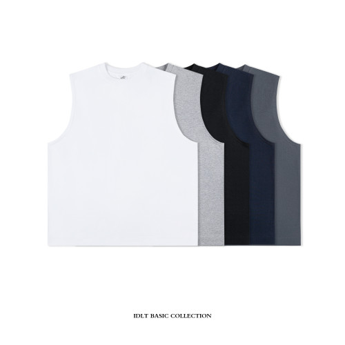 IDLT 無袖背心 320g重磅 寬松T恤 高品質全棉TEE 百搭基礎款潮ins