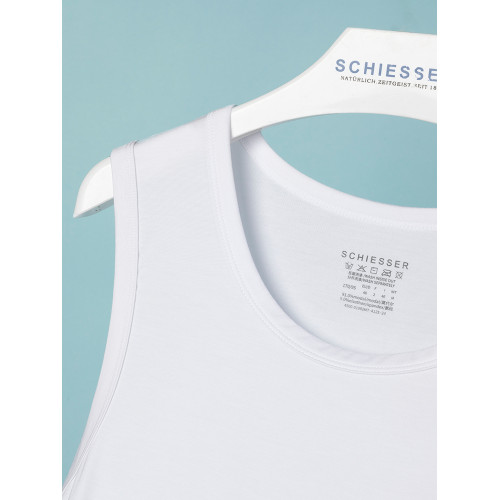 舒雅男士背心天絲莫代爾新款圓領打底上衣純色修身運動汗衫