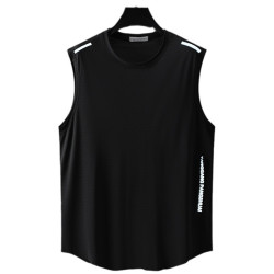 特大碼彈力300斤胖子冰感背心夏季運動大碼打底衫寬肩無袖t恤坎肩