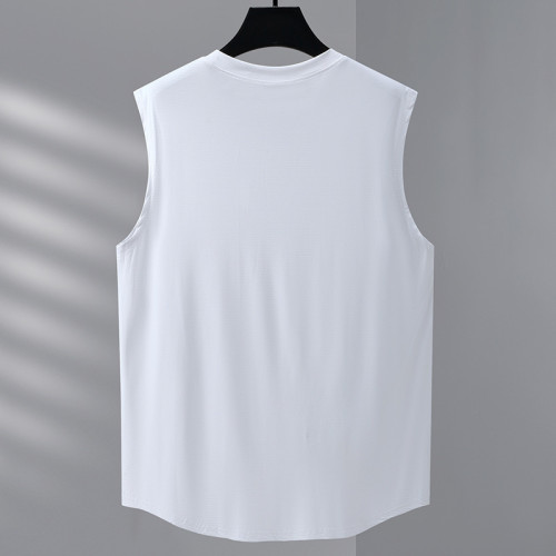 特大碼彈力300斤胖子冰感背心夏季運動大碼打底衫寬肩無袖t恤坎肩