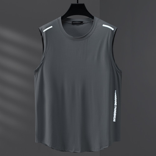 特大碼彈力300斤胖子冰感背心夏季運動大碼打底衫寬肩無袖t恤坎肩