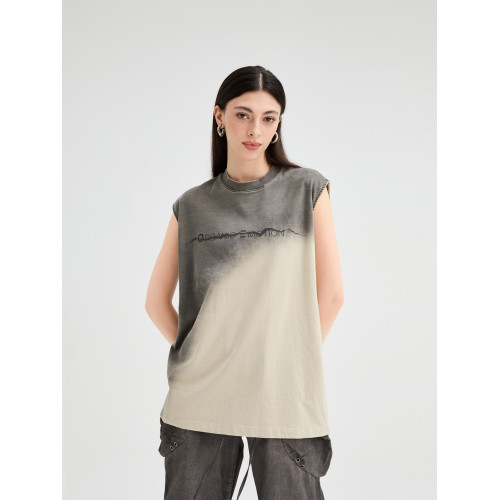 【明星同款】Organic Emotion無袖美式復古廢土風夏季坎肩背心OE