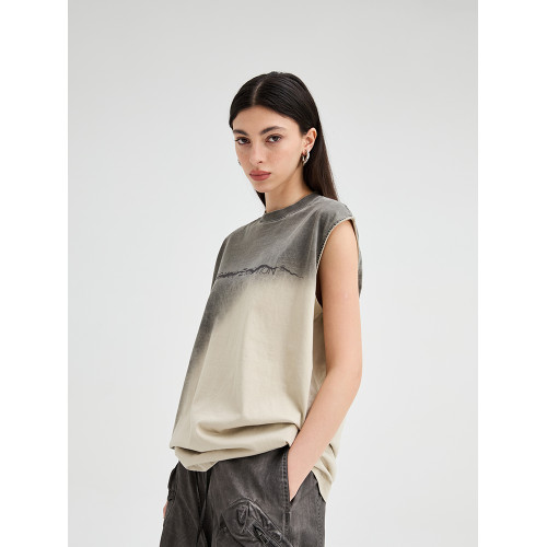 【明星同款】Organic Emotion無袖美式復古廢土風夏季坎肩背心OE