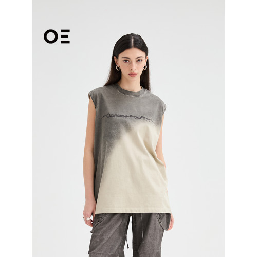 【明星同款】Organic Emotion無袖美式復古廢土風夏季坎肩背心OE