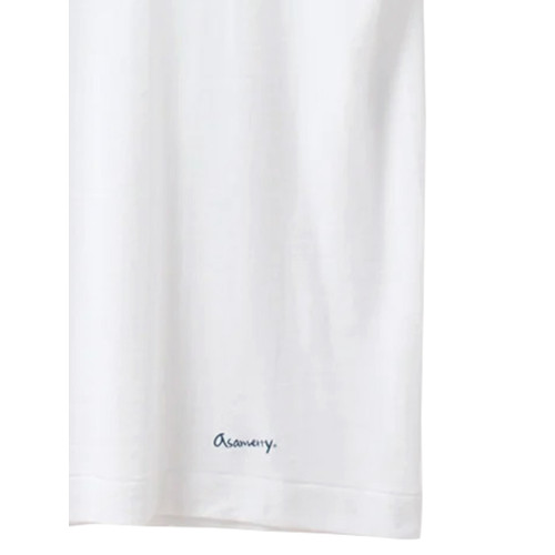 日本製asamerry男士 日系夏季商務打底U領背心短袖體恤純白七分褲