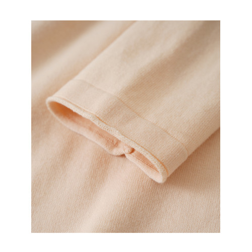 細膩的棉線衫 高支棉100% 堆堆領薄毛衣女士春秋內搭針織打底衫