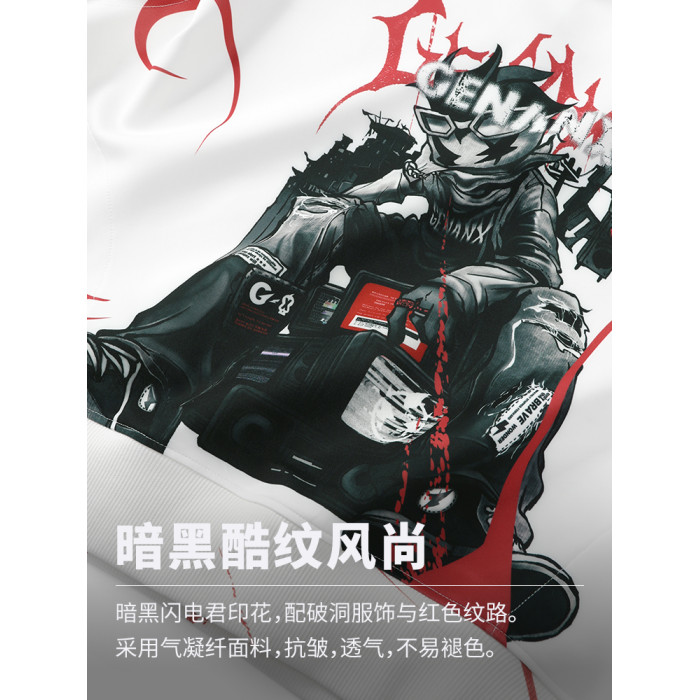 GENANX閃電潮牌背心連帽衛衣男太空棉抗皺無袖套頭上衣陳濬銘同款 GENANX閃電潮牌背心連帽衛衣男太空棉抗皺無袖套頭上衣陳濬銘同款