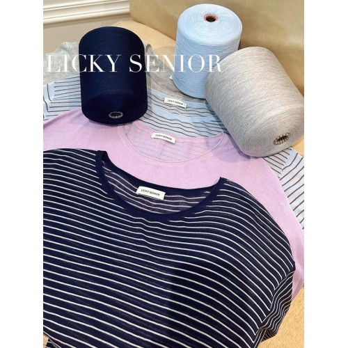 薄款圓領微透超細天絲針織打底衫女寬松紫色防曬衫長袖顯瘦罩衫