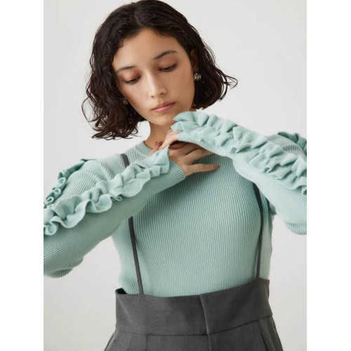 日單優選獨+新款mouss@y純元時尚百搭圓領長袖針織衫女打底衫