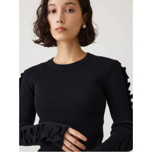 日單優選獨+新款mouss@y純元時尚百搭圓領長袖針織衫女打底衫